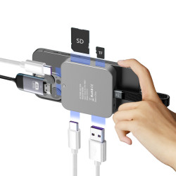 Magnetic M.2 2230 NVMe SSD Enclosure for iPhone 16/15 Series,10Gbps USB C 3.2 to NVMe M.2 Adapter