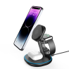 Magnetic 3 in 1 Wireless Charging Station, Fast Wireless Charger, 15W Qi2 Wireless Charger Stand for iPhone 16/15