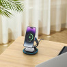 Magnetic 3 in 1 Wireless Charging Station, Fast Wireless Charger, 15W Qi2 Wireless Charger Stand for iPhone 16/15